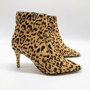 HALOGEN Ashlee Pointed Toe Calf Hair Bootie 